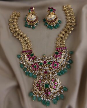 Pure Zirconian Diamond Necklace Set, ORN0406BM34