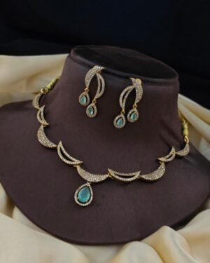 Pure Zirconian Diamond Necklace Set, ORN2306BM27