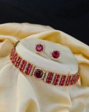 Pure Zirconian Diamond Necklace Set, ORN2306BM33
