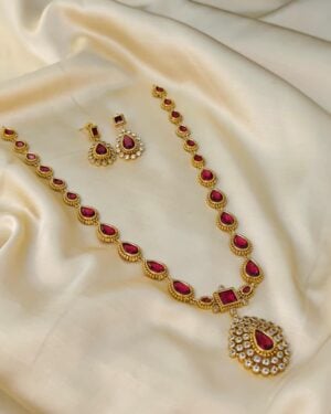 Pure Zirconian Diamond Necklace Set, ORN2306BM34