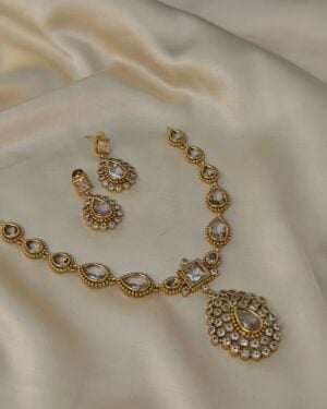 Pure Zirconian Diamond Necklace Set, ORN2306BM39