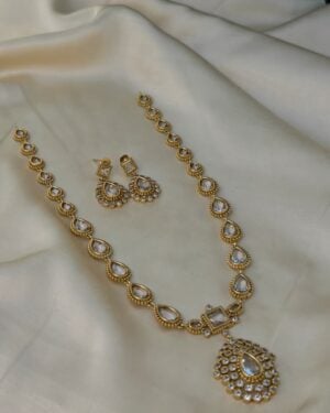 Pure Zirconian Diamond Necklace Set, ORN2306BM41