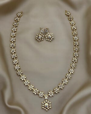 Pure Zirconian Diamond Necklace Set, ORN2406AM18