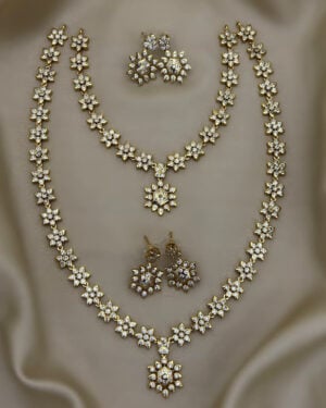 Pure Zirconian Diamond Necklace Set, ORN2406AM19