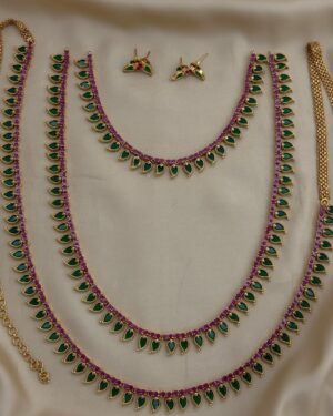 Pure Zirconian Diamond Necklace Set, ORN2406AM22