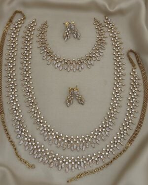 Pure Zirconian Diamond Necklace Set, ORN2406AM23