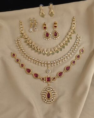 Pure Zirconian Diamond Necklace Set, ORN2406BM50