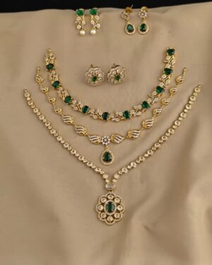 Pure Zirconian Diamond Necklace Set, ORN2406BM53
