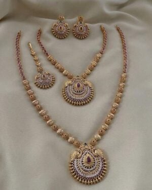 Pure Zirconian Diamond Necklace Set, ORN2406BM56