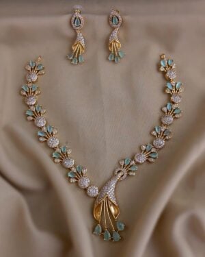 Pure Zirconian Diamond Necklace Set, ORN2507BM4