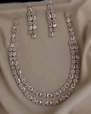 Pure Zirconian Diamond Necklace Set, ORN1709BM2