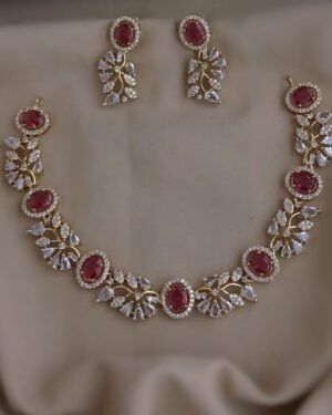 Pure Zirconian Diamond Necklace Set, ORN2109BM7